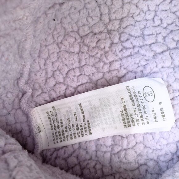 Abercrombie Kids Lavender Sherpa Hoodie – Soft Fleece Pullover, Size 9/10 - Picture 4 of 8